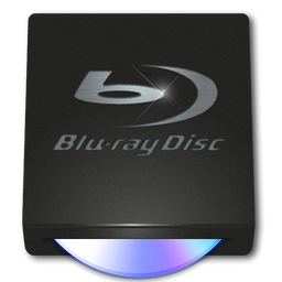 Disc Blu-ray Disc Black Icon 256x256 png